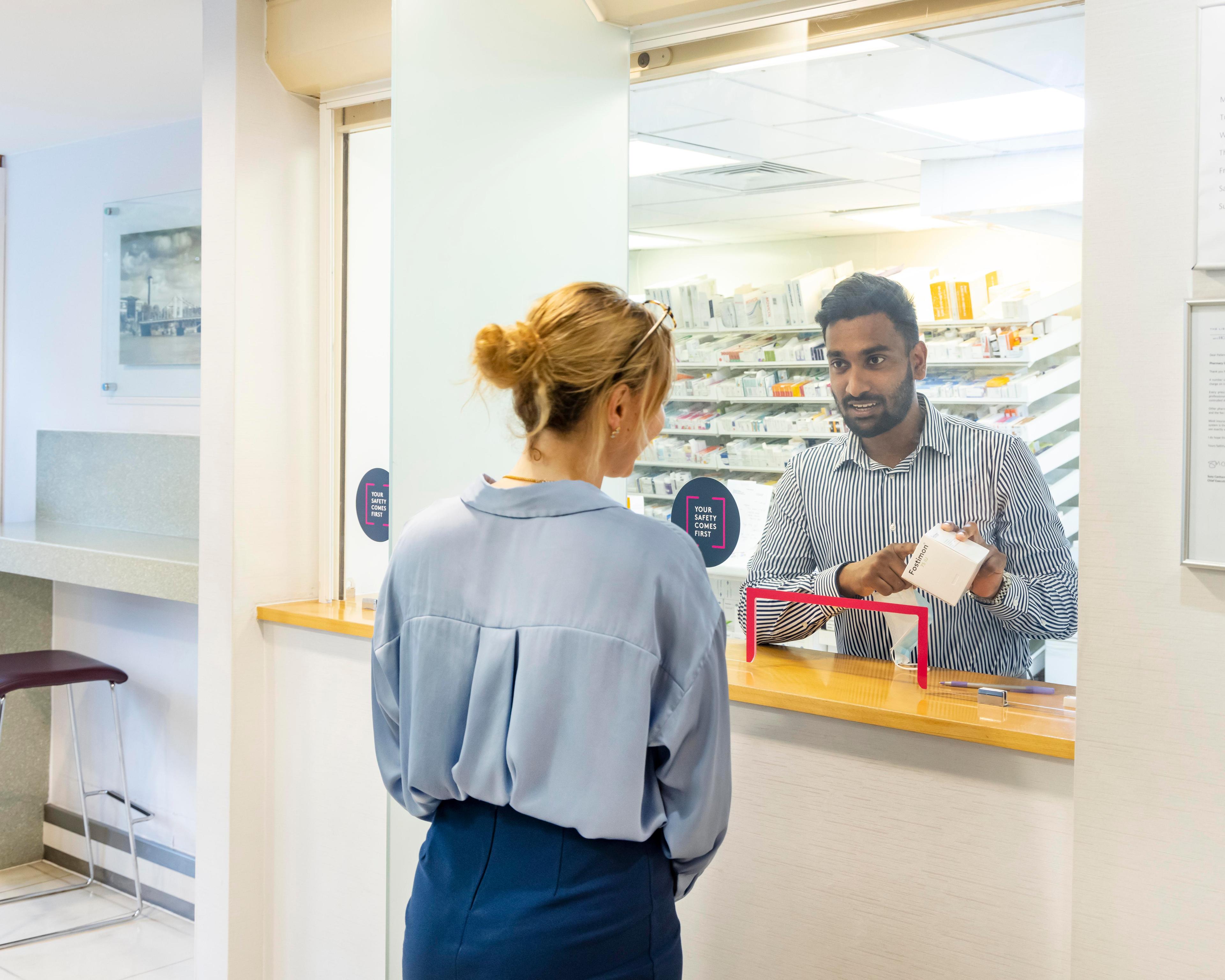 The Lister Hospital Reception Pharmacy